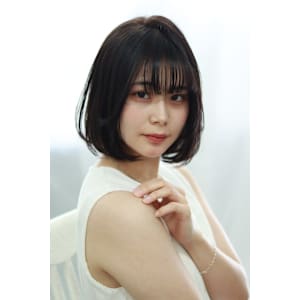 大人愛されナチュラル小顔ボブスタイル♪
