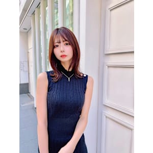 【monaco】面長さん対策/小顔ヘア/シースルーぱっつん