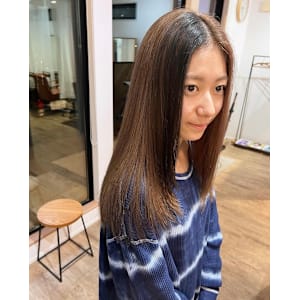 ブリーチベージュブラックカラー髪質改善トリートメント