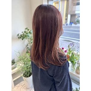 ロングスタイル/ハイトーンカラー/アースカラー