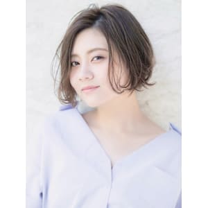 大人のヴェールウェーブボブ×小顔＆似合わせカット