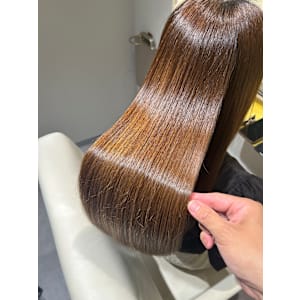 "髪質改善メテオストレートで叶える" 艶髪ハイライト『銀座/