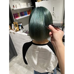 姫カットカールセミディシアーカラー