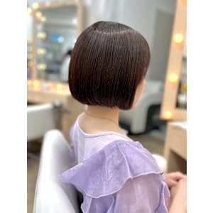 ブラウンベージュ×ミニボブヘア☆