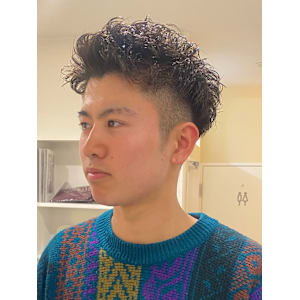 刈り上げメンズショート/パーマ