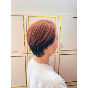 インナーカラーオレンジ×グリーン/加藤大樹