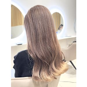 ダブルカラー/ブリーチ有/ブリーチ無/透明感/グレージュ