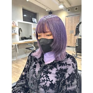 ダブルカラー/ブリーチ有/ブリーチ無/透明感/グレージュ