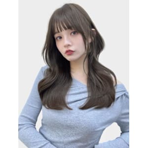 くびれヘア/韓国レイヤー/大人可愛い/アッシュグレージュ