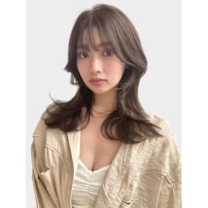 韓国レイヤー/くびれヘア/顔まわりカット/ウルフ