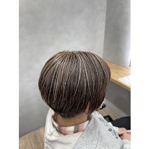 G 極細白髪ぼかし