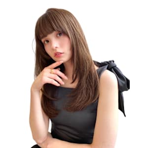 韓国風/顔周り/レイヤーカット/ロングレイヤー