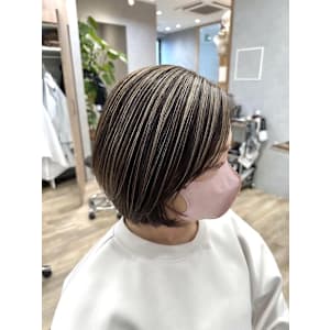 ハイライト/白髪ぼかし/ホワイト/シルバー