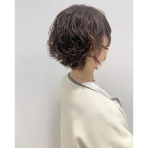 パーマ/パーマスタイル/ショート/ショートボブ