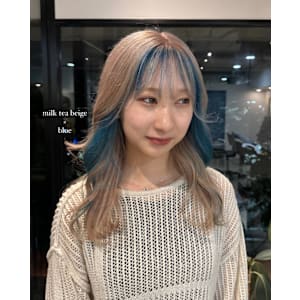 インナーカラー/イヤリングカラー/10代20代/薬院