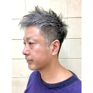 ３０代４０代５０代白髪に似合うメンズ刈り上げベリーショート