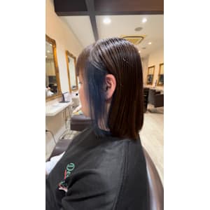 コバルトブルー♪【インナーカラー　髪質改善】