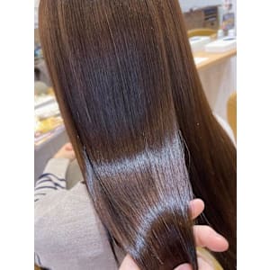 夏カラー美髪ストレート/ロング