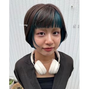 インナーカラー/イヤリングカラー/10代20代/薬院