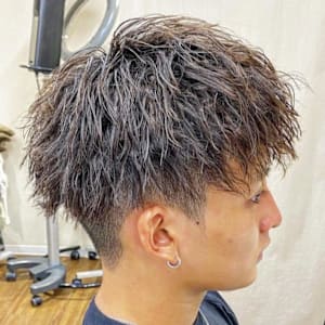 横浜メンズツイストスパイラルパーマツイストパーママッシュヘア