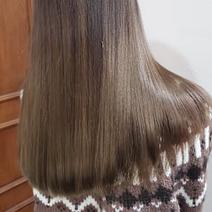 髪質改善ストレート カラー