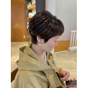 大人女性白髪ぼかしハイライトカラー☆小林