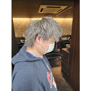 ショートウルフ×ホワイトカラー