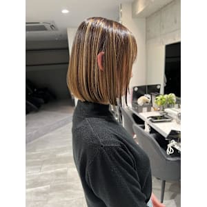 姫カットカールセミディシアーカラー