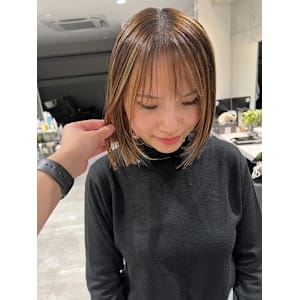姫カットカールセミディシアーカラー