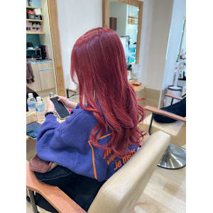 カシスカラー　レッドカラー　ハイトーン