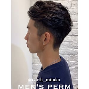 ツーブロック×パーマスタイル