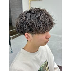 ダークアッシュ/アッシュブラック/カルマパーマ/ベリーショー