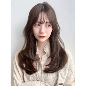 韓国風/艶カラー/ザクザクレイヤー/大人可愛い/顔まわり