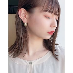 ★くびれボブ似合わせカットイメチェンナチュラルカールセミディ