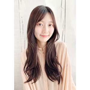 20代30代40代　小顔くびれ韓国風レイヤーロング