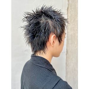 スパイキーショートザクザクメンズパンクヘア