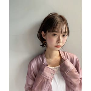 大人可愛いひし形ラベンダーアッシュ