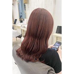 【ヘアジュレドゥ 安江】コーラルカラー