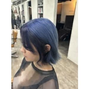 ブルーカラー/フェイスフレーミング/派手髪/エクステ【池袋】