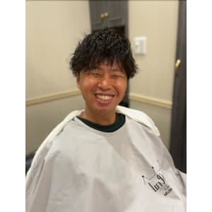 ツーブロックマッシュ＋スマイルパーマ