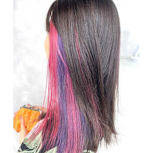 イヤリングカラー/ピンク/バイオレット/紫