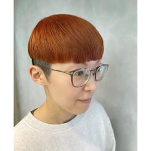 マッシュ/オレンジ/ハイトーン/ツーブロック/女性かりあげ - Aco【アコ】掲載中