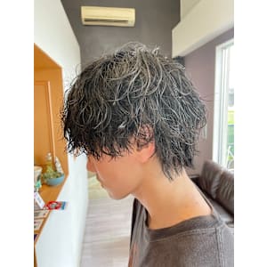 メンズヘア×パーマ