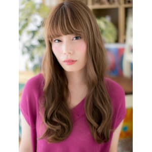 大人かわいい韓国風小顔抜け感エアリーロング　レイヤーロング