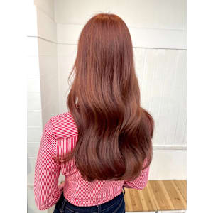 イメチェン似合わせカットレッドブラウンピンクブラウン渋谷
