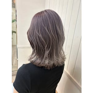 艶髪ハイライトカラー髪質改善トリートメントくびれミディ渋谷