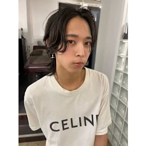 【天神赤坂】20代30代/襟足あり/ニュアンスパーマ/メンズ