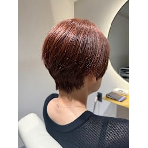オレンジブラウン×ショートボブ『銀座/個室』 - answer BEAUTY SALON【アンサー ビューティーサロン】掲載中