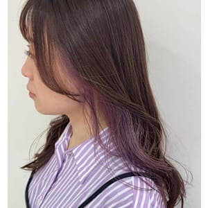 推し活にも！インナーカラーラベンダー