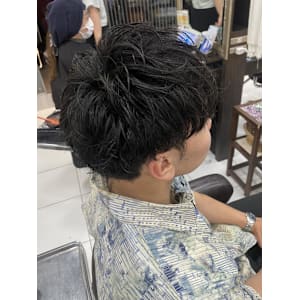 ふわっとメンズパーマ/眉カット岩崎【錦糸町北口】